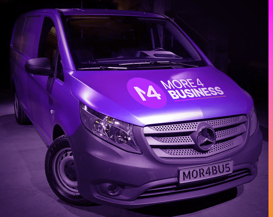 More4Business branded van